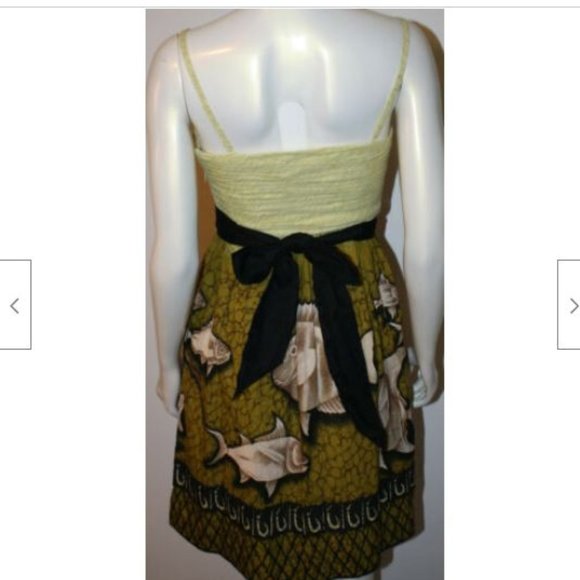 Vanessa Virginia Baxter Bay Dress 4 Fish Vintage - Picture 8 of 10